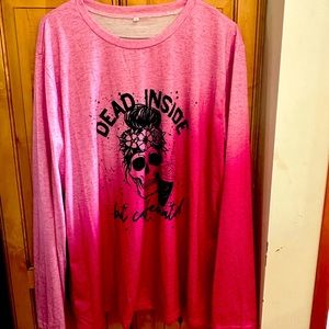 Long Sleeve Skull shirt never worn new w/o tags 2XL